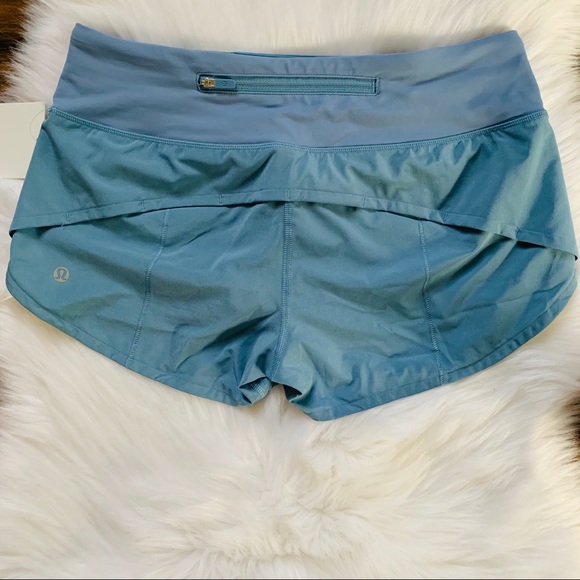 Ccdb cascade blue lululemon speed up short size 4 - Picture 4 of 6